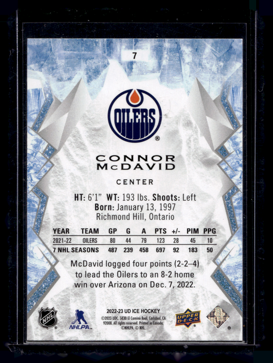 2022-23 Upper Deck Ice - Connor McDavid #7