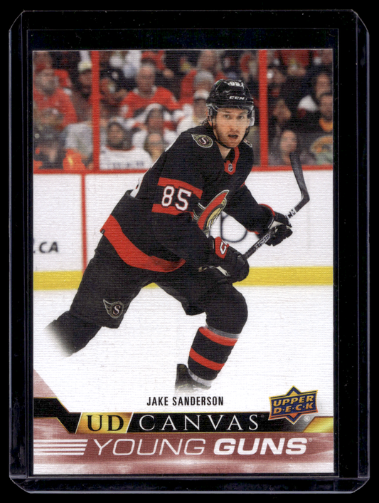 2022-23 Upper Deck Series 2 - UD Canvas - Young Guns - Jake Sanderson #C223 RY