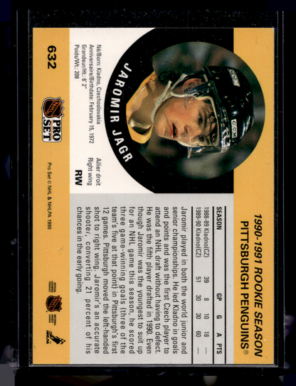 1990-91 Pro Set - Jaromir Jagr #632 RC