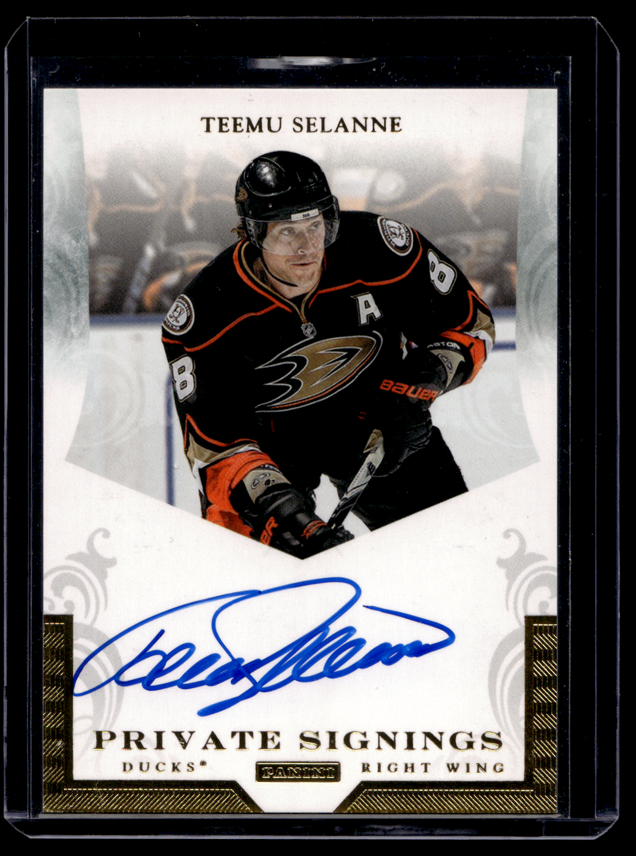 2010-11 Panini Zenith - Private Signings - Teemu Selanne #TS