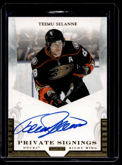 2010-11 Panini Zenith - Private Signings - Teemu Selanne #TS
