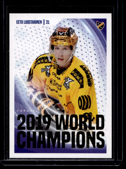 2019-20 Cardset - 2019 World Champions - Eetu Luostarinen #24 /299