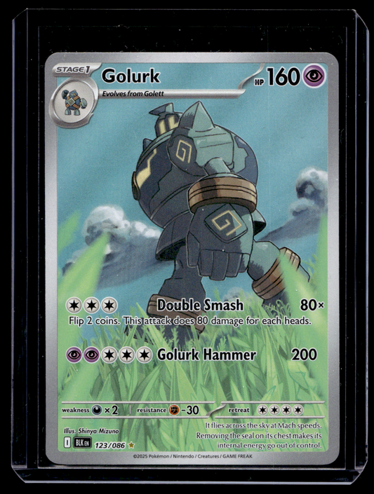 2025 Pokemon - Scarlet & Violet - Black Bolt - Illustration Rare - Golurk #123