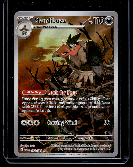 2025 Pokemon Scarlet & Violet - White Flare - Illustration Rare - Mandibuzz #145