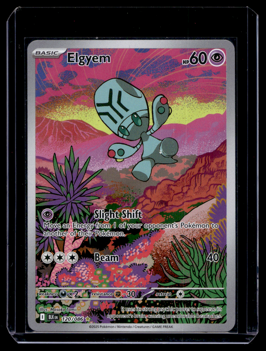 2025 Pokemon - Scarlet & Violet - Black Bolt - Illustration Rare - Elgyem #120