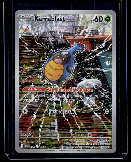 2025 Pokemon - Scarlet & Violet - Black Bolt - Illustration Rare - Karrablast #94