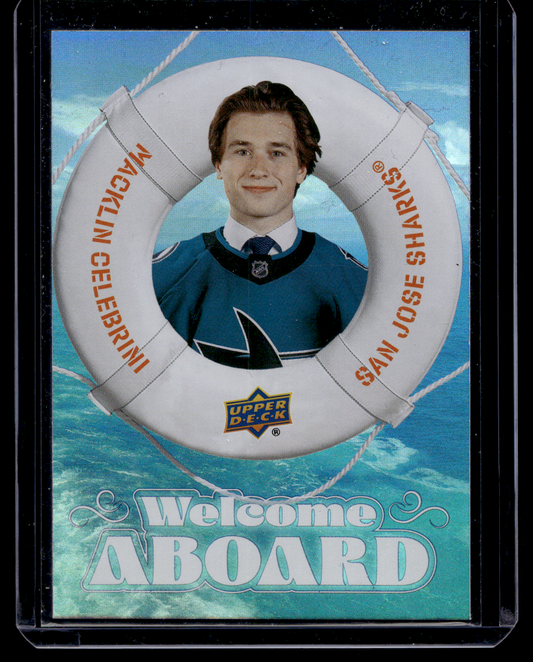 2024-25 Upper Deck Series 2 - Welcome Aboard - Macklin Celebrini #WA-8 RY