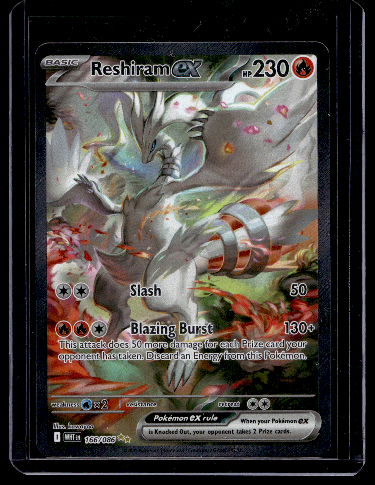 2025 Pokemon Scarlet & Violet - White Flare - Special Illustration Rare - Reshiram ex #166