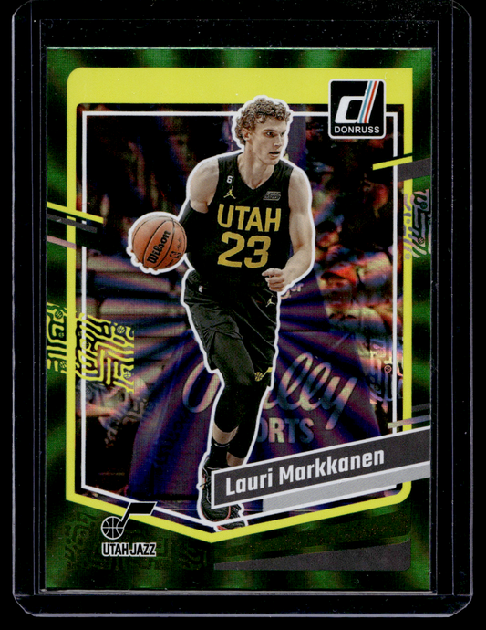 2023-24 Panini Donruss - Holo Green Laser - Lauri Markkanen #36