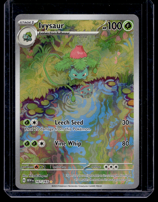 2023 Pokemon - Scarlet & Violet - 151 - Illustration Rare - Ivysaur #167