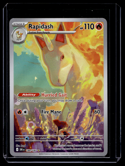 2025 Pokemon Scarlet & Violet - Destined Rivals - Illustration Rare - Rapidash #189