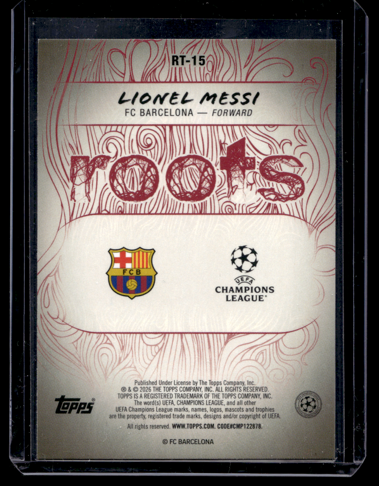 2025-26 Topps UEFA Club Competitions - Roots - Lionel Messi #RT-15