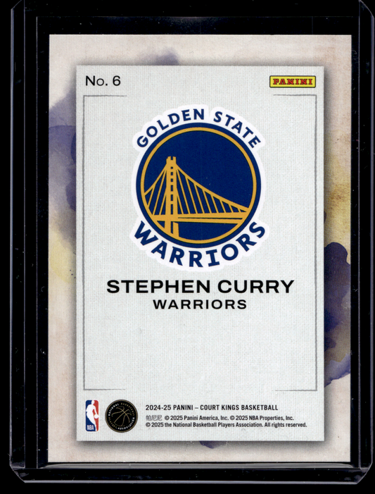 2024-25 Panini Court Kings - Water Color - Stephen Curry #6