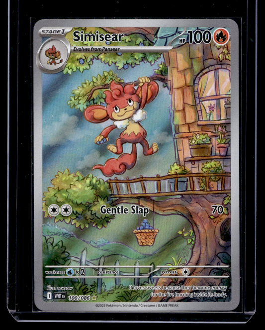 2025 Pokemon Scarlet & Violet - White Flare - Illustration Rare - Simisear #100