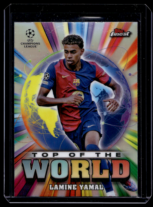 2024-25 Topps Finest UEFA Club Competitions - Top of the World - Lamine Yamal #TW-2