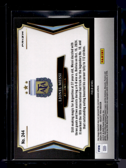 2024-25 Panini Select FIFA - Silver Prizm - Field Level - Lionel Messi #244