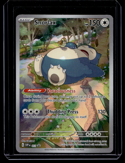 2023 Pokemon - Scarlet & Violet - Black Star Promos - Promos - Full Art - Snorlax #051