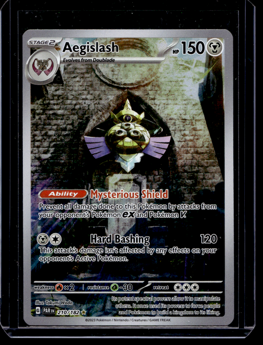 2023 Pokemon - Scarlet & Violet - Paradox Rift - Illustration Rare - Aegislash #210