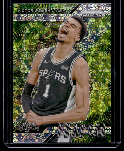 2024-25 Panini Prizm - Fractal - Fast Break Prizm - Victor Wembanyama #10