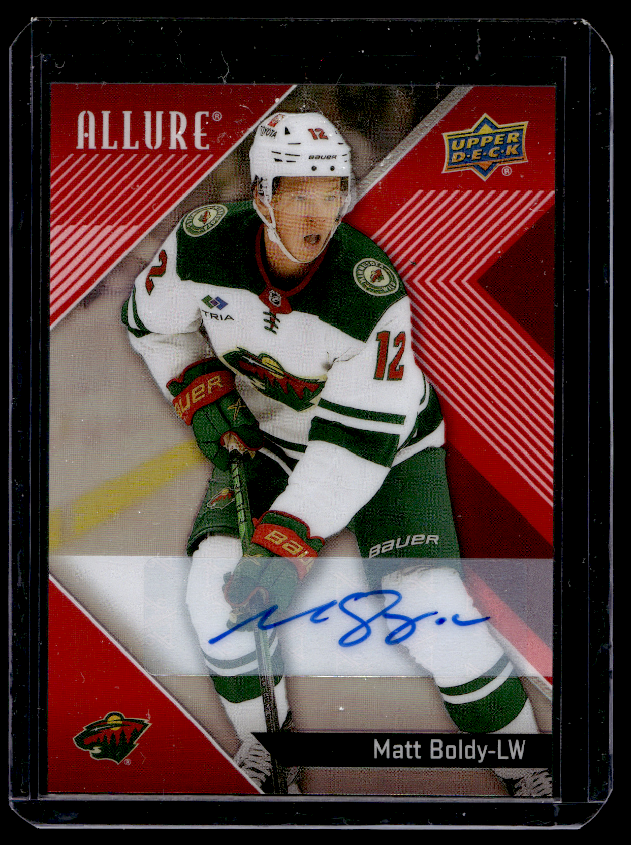 2024-25 Upper Deck Allure - Red Rainbow Autographs - Matt Boldy #28