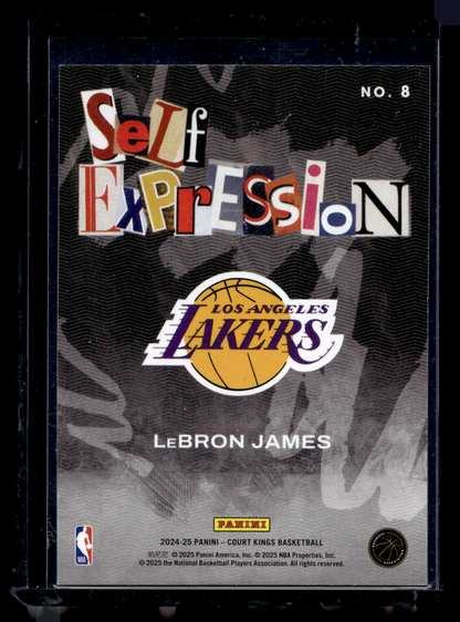 2024-25 Panini Court Kings - Self Expression - LeBron James #8