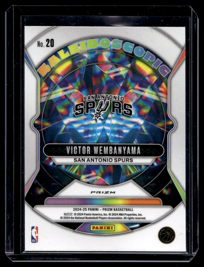 2024-25 Panini Prizm - Kaleidoscopic - Fast Break Prizm - Victor Wembanyama #20