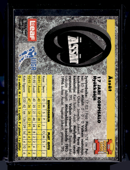 1993-94 Sisu Signature - Jari Korpisalo