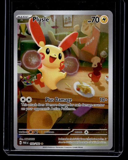 2023 Pokemon - Scarlet & Violet - Paradox Rift - Illustration Rare - Plusle #193