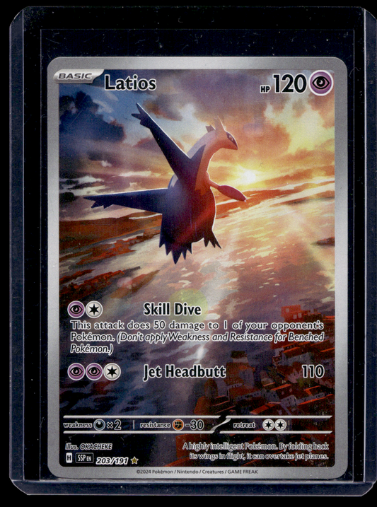 2024 Pokemon - Scarlet & Violet - Surging Sparks - Illustration Rare - Latios #203