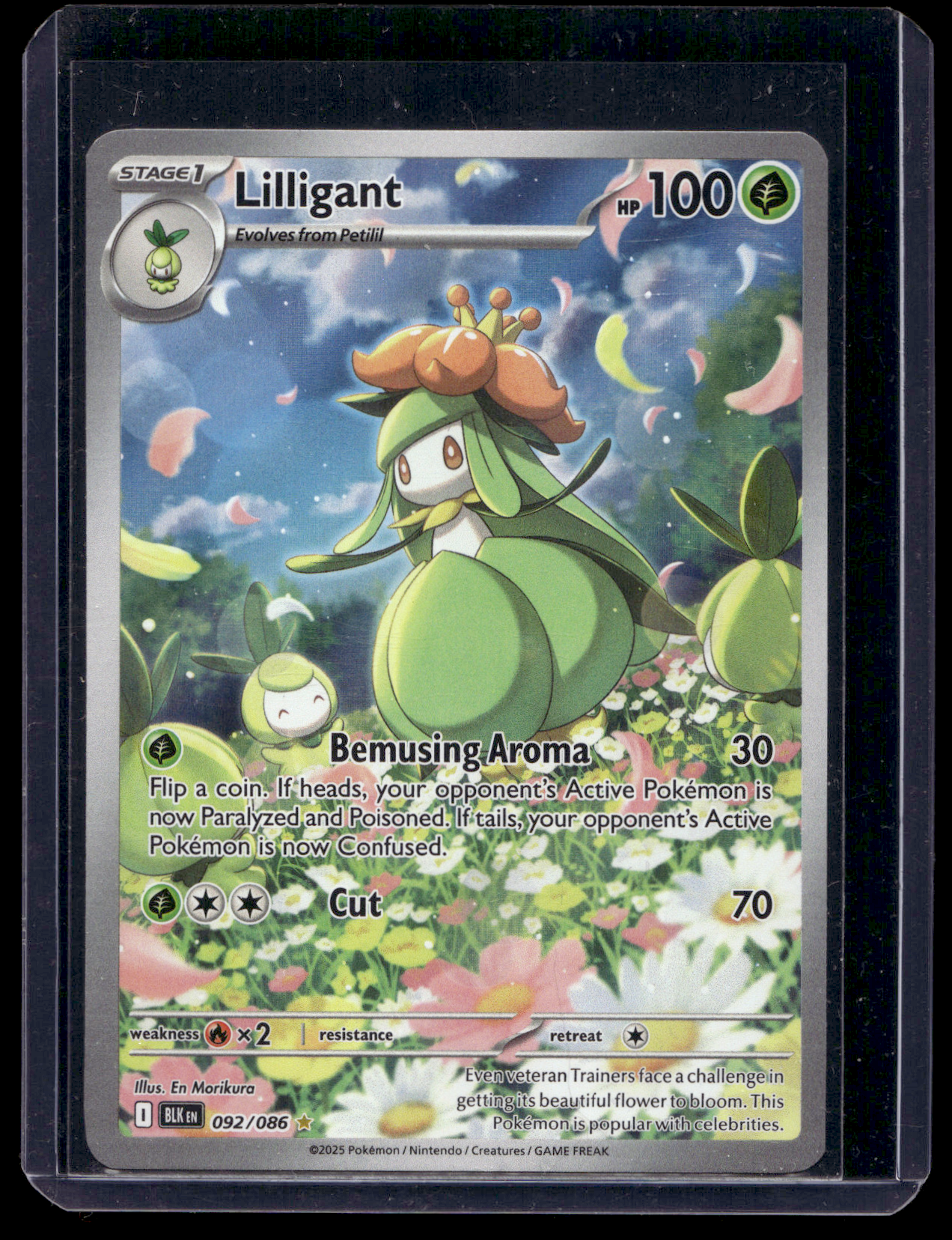 2025 Pokemon - Scarlet & Violet - Black Bolt - Illustration Rare - Lilligant #092