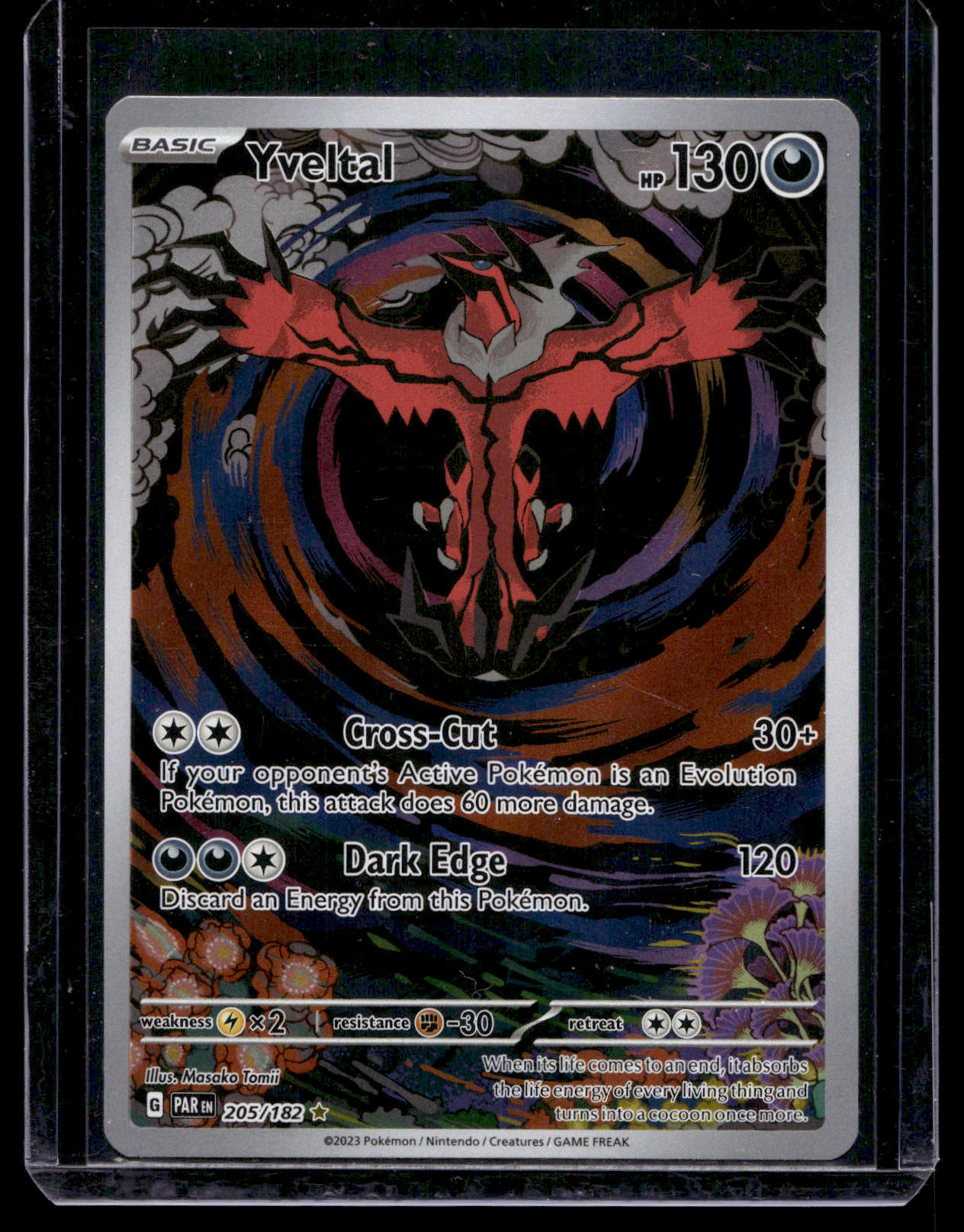 2023 Pokemon - Scarlet & Violet - Paradox Rift - Illustration Rare - Yveltal #205