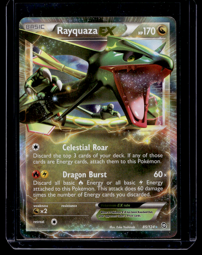 2012 Pokemon Black & White - Dragons Exalted - Rayquaza EX #85