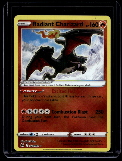 2023 Pokemon Sword & Shield - Crown Zenith - Radiant Charizard #020