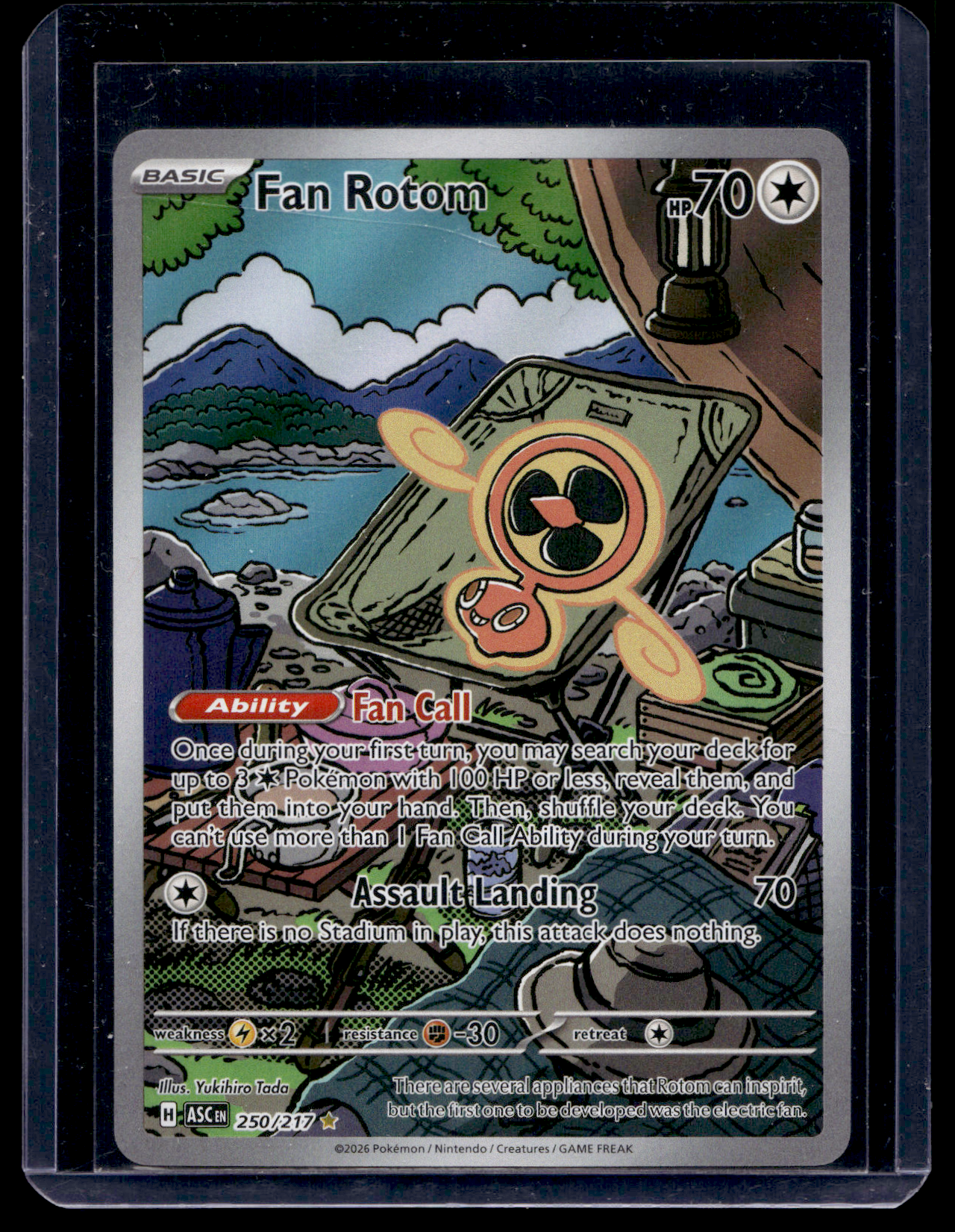 2025 Pokemon - Mega Evolutions Ascended Heroes - Illustration Rare - Fan Rotom #250