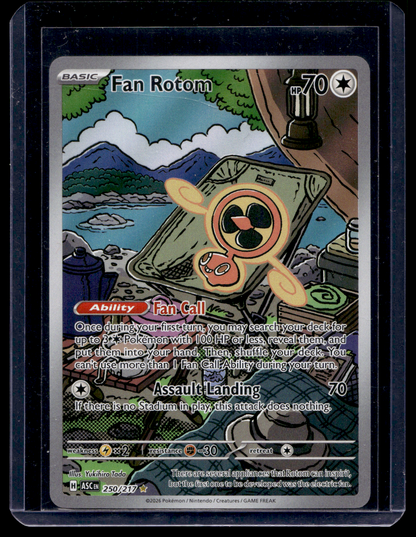 2025 Pokemon - Mega Evolutions Ascended Heroes - Illustration Rare - Fan Rotom #250