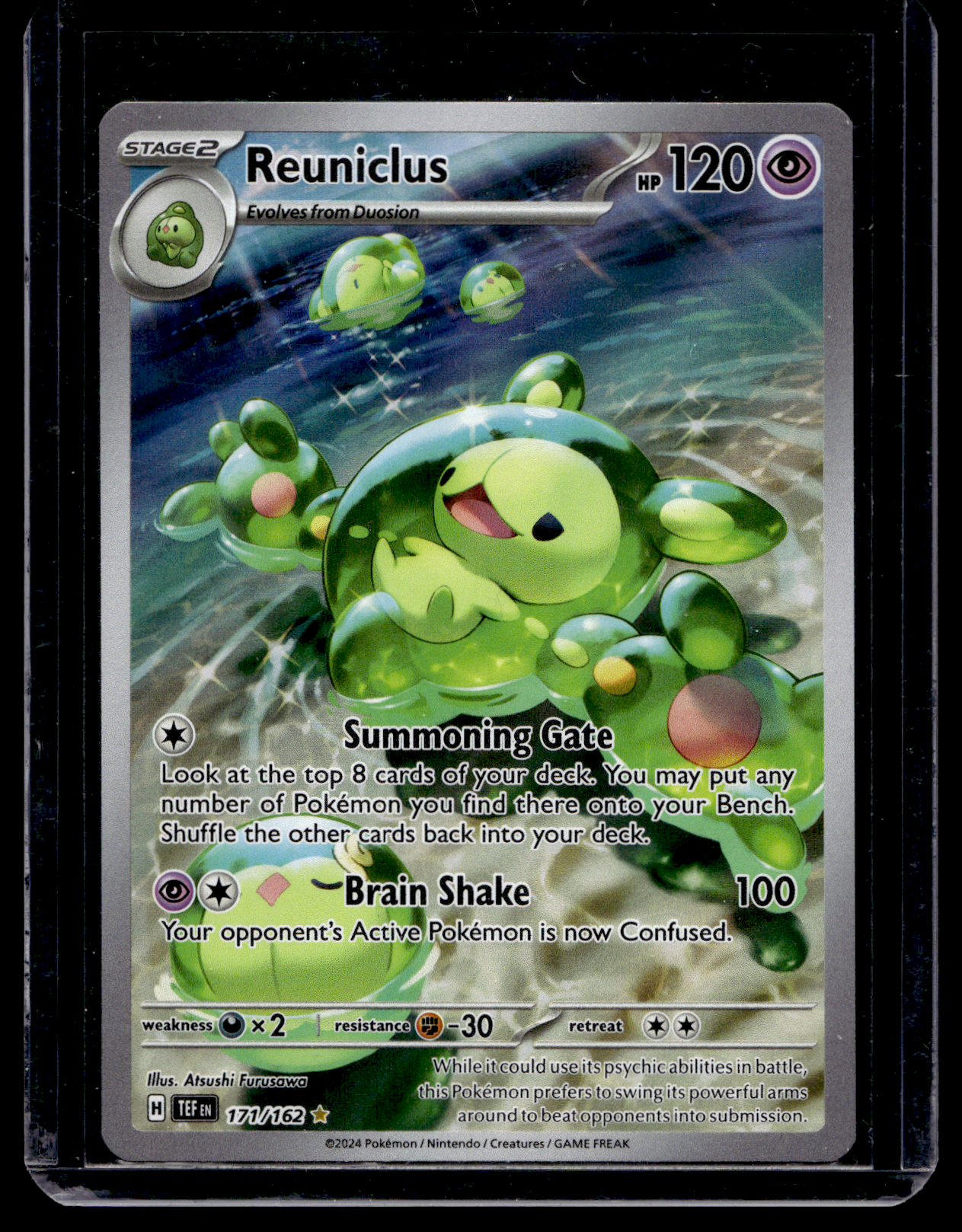 2024 Pokemon - Sword & Shield - Temporal Forces - Illustration Rare - Reuniclus #171