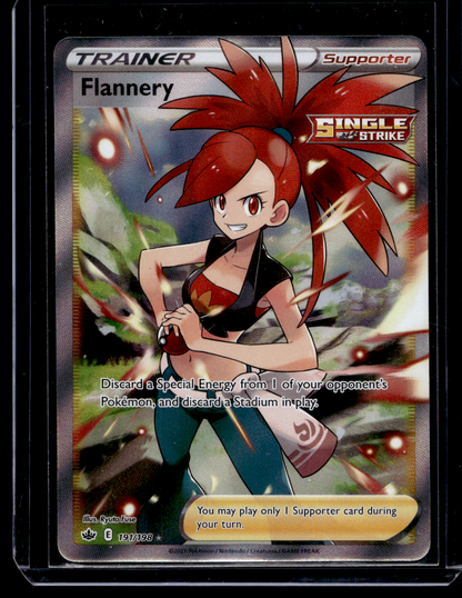 2021 Pokemon Sword & Shield - Chilling Reign - Full Art - Flannery #191