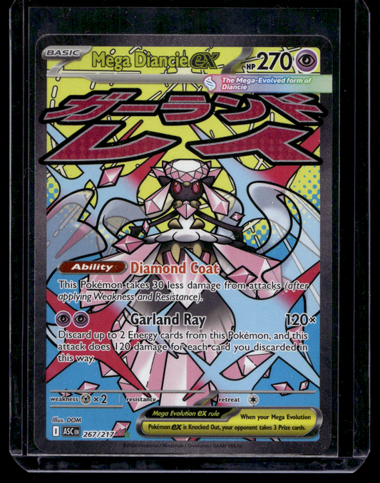 2025 Pokemon - Mega Evolutions Ascended Heroes - Mega Attax Rare - Méga Diancie ex #267