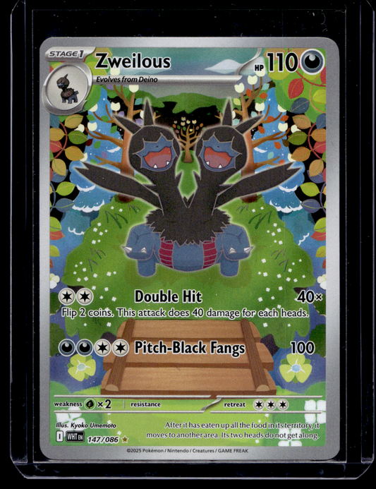 2025 Pokemon Scarlet & Violet - White Flare - Illustration Rare - Zweilous #147