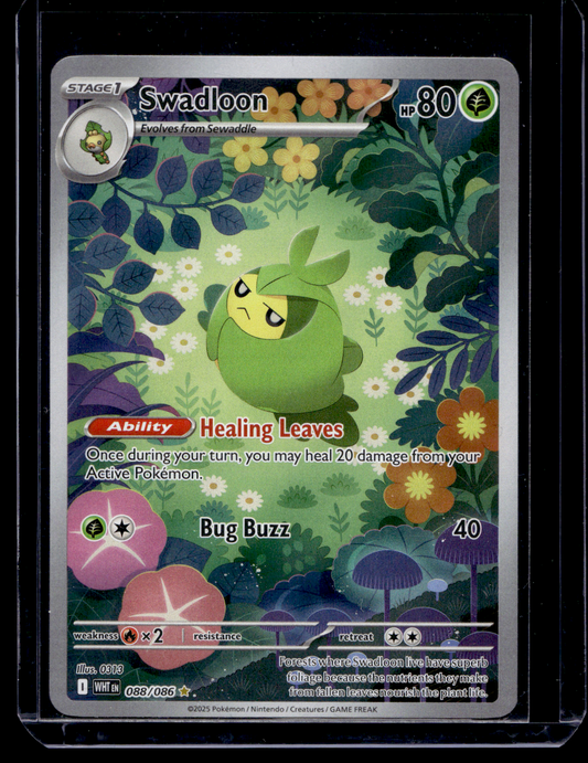 2025 Pokemon Scarlet & Violet - White Flare - Illustration Rare - Swadloon #088