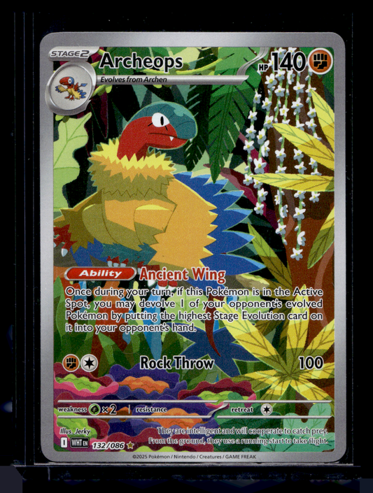 2025 Pokemon Scarlet & Violet - White Flare - Illustration Rare - Archeops #132
