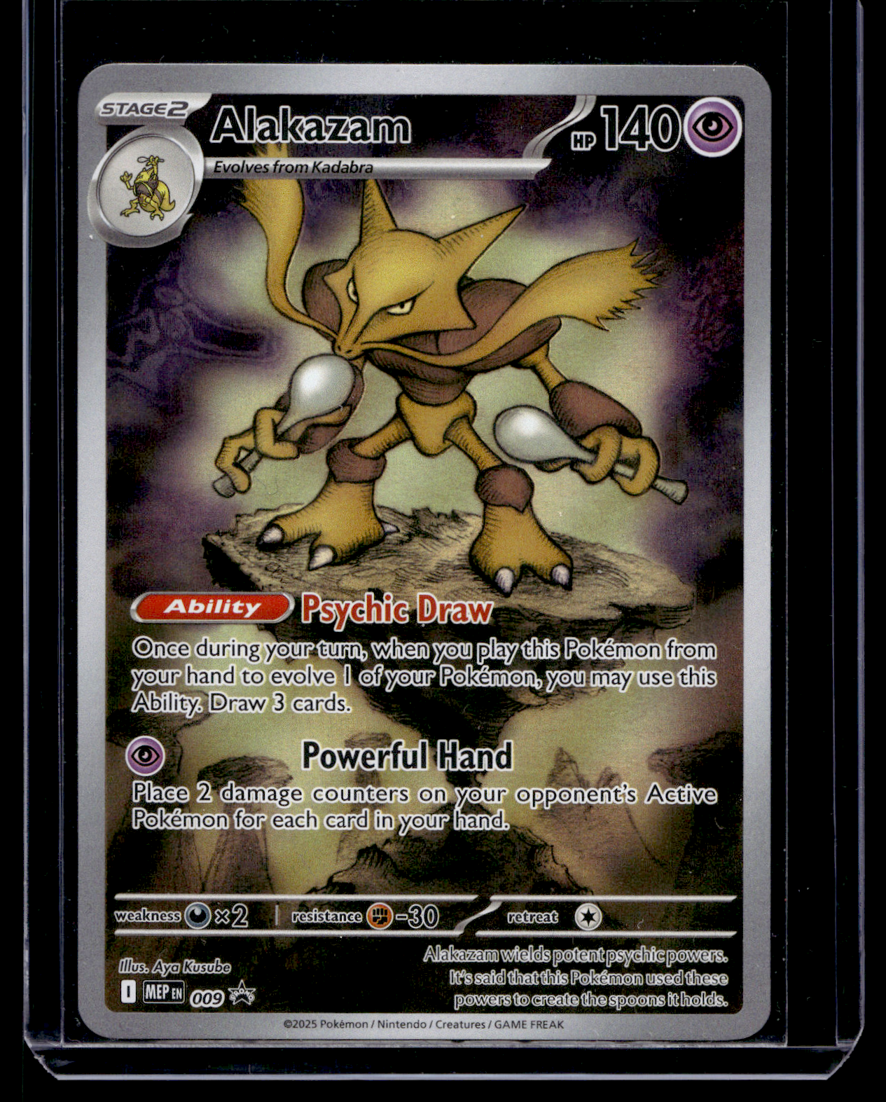 2025 Pokemon Mega Evolution - Black Star Promos - Alakazam #009
