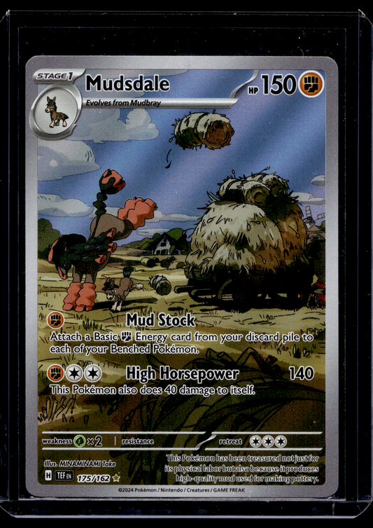2024 Pokemon - Sword & Shield - Temporal Forces - Illustration Rare - Mudsdale #175