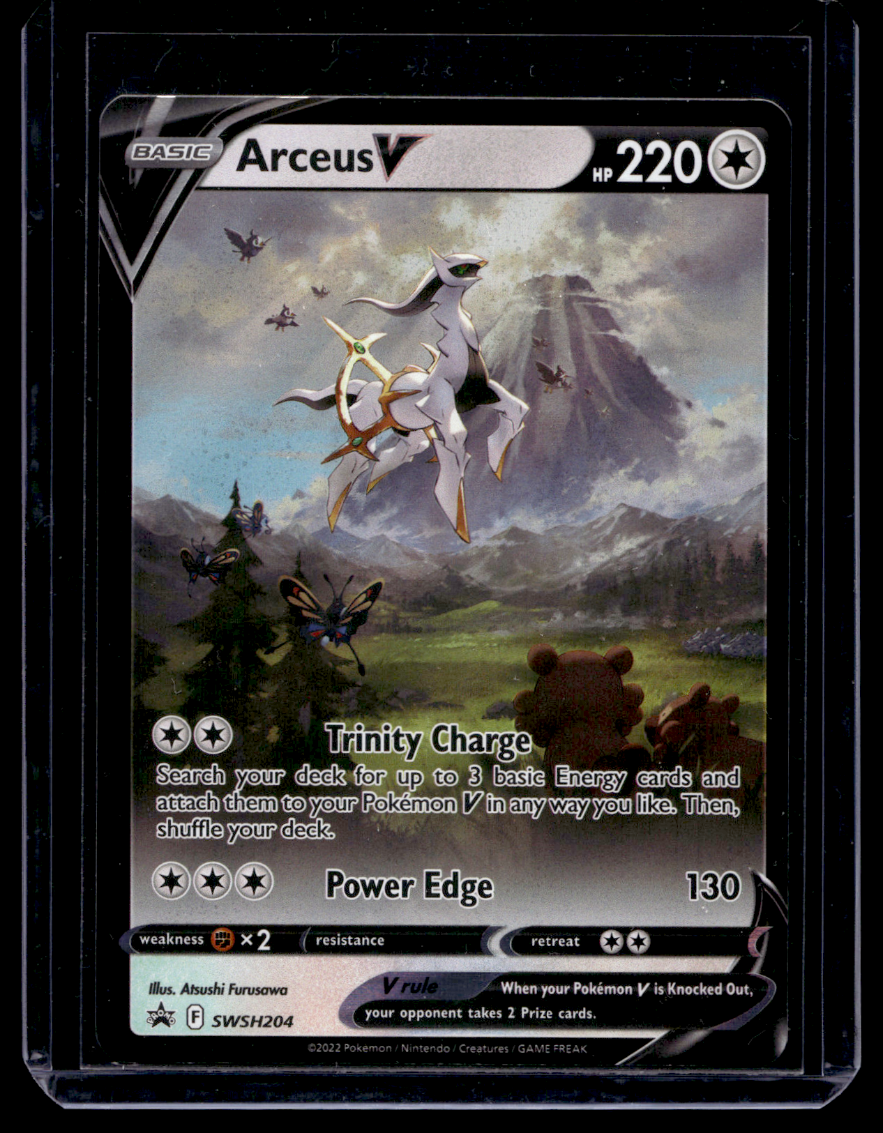 2022 Pokemon - Sword & Shield - Black Star Promos - Promos - Arceus V #SWSH204