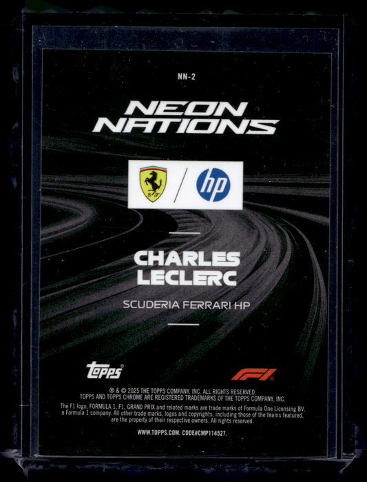 2025 Topps Chrome Formula 1 - Neon Nations - Charles Leclerc #NN-2