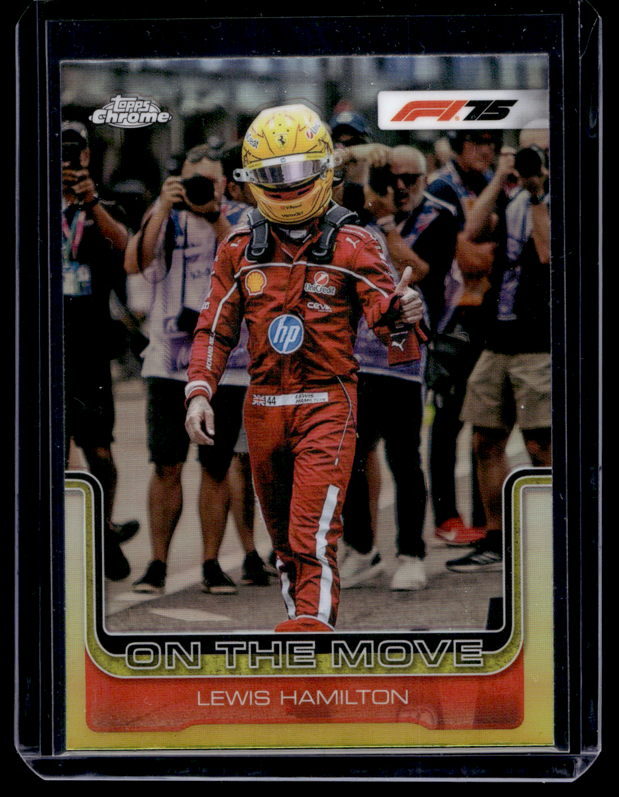 2025 Topps Chrome Formula 1 - Refractor - F1 On The Move - Lewis Hamilton #191