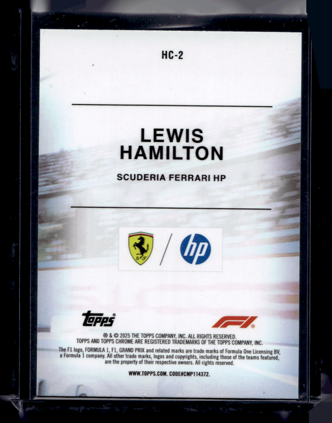 2025 Topps Chrome Formula 1 - Helmet Collection - Lewis Hamilton #HC-2