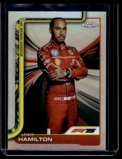 2025 Topps Chrome Formula 1 - Refractor - F1 Drivers - Lewis Hamilton #4