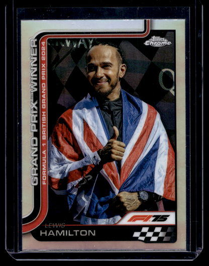 2025 Topps Chrome Formula 1  - Refractor - Grand Prix Winners - Lewis Hamilton #104