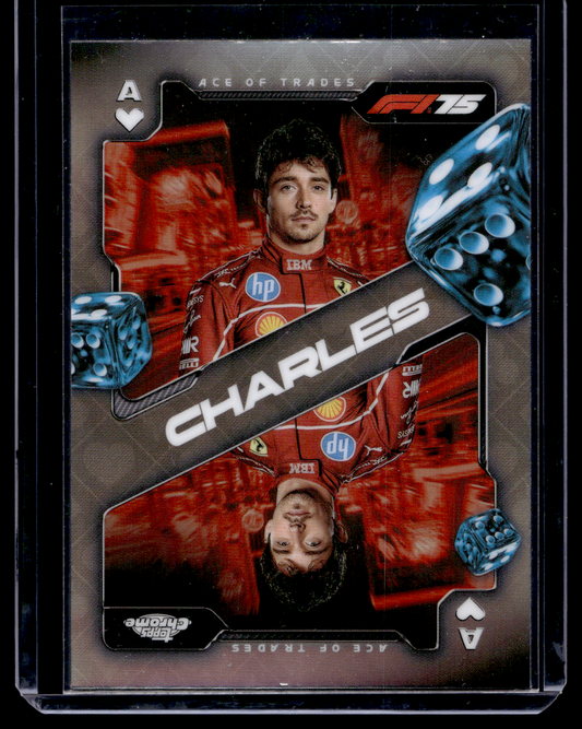 2025 Topps Chrome Formula 1 - Ace of Trades - Charles Leclerc #SCA-2